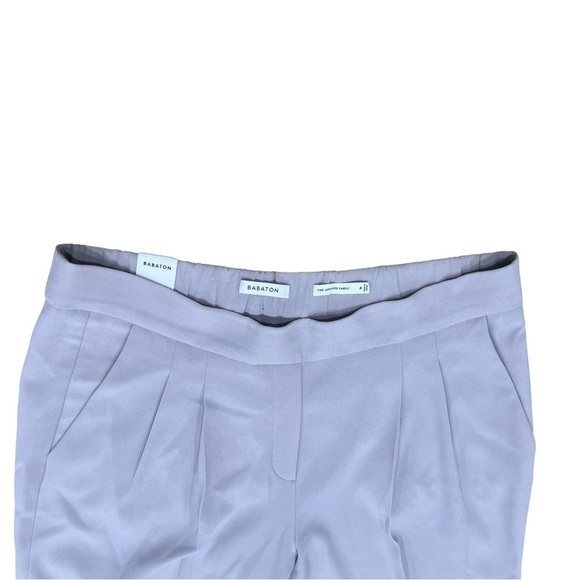Aritzia Babaton Cohen Classic Fit Tapered Grazer Grey / Lavender Size 4 NWT - Picture 4 of 8